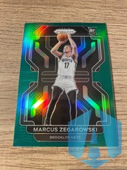 2021-22 Panini Prizm Marcus Zegarowski #300 Green Prizm RC Nets